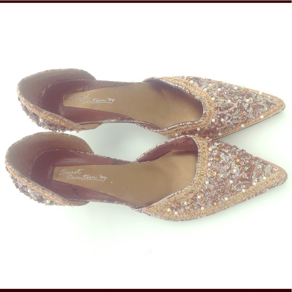 Sweet Seventeen Beaded flats